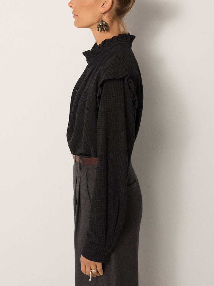 Capucine Blouse - Vichy Ash