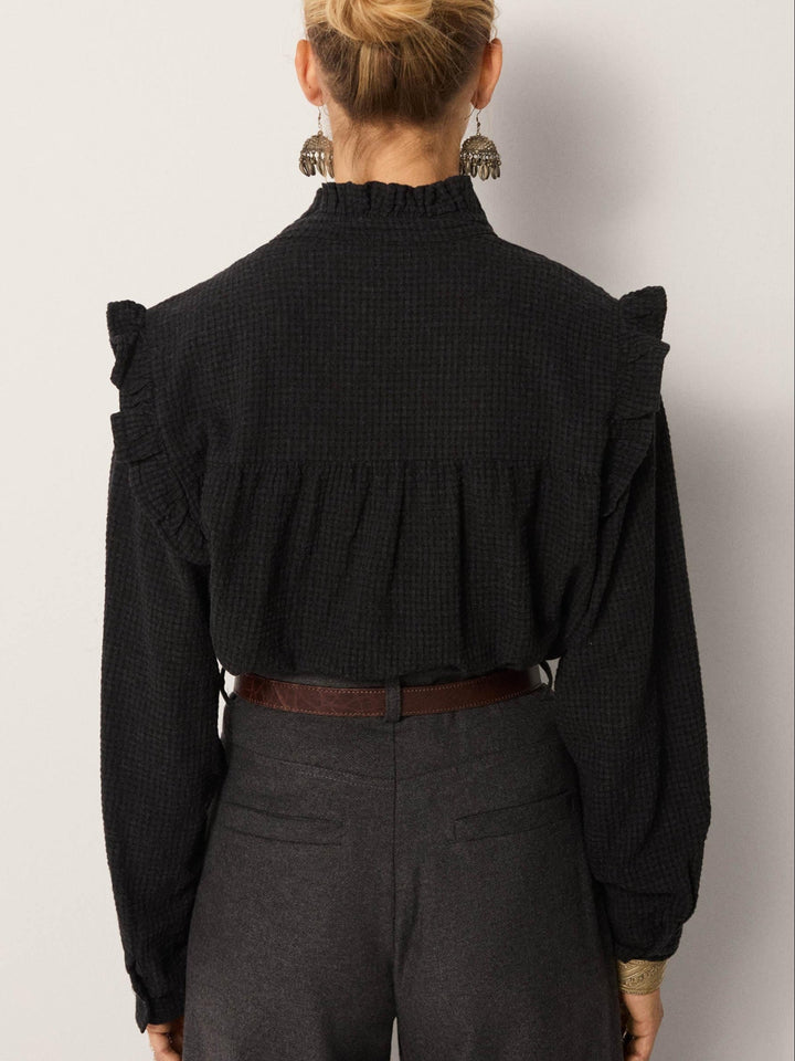 Capucine Blouse - Vichy Ash