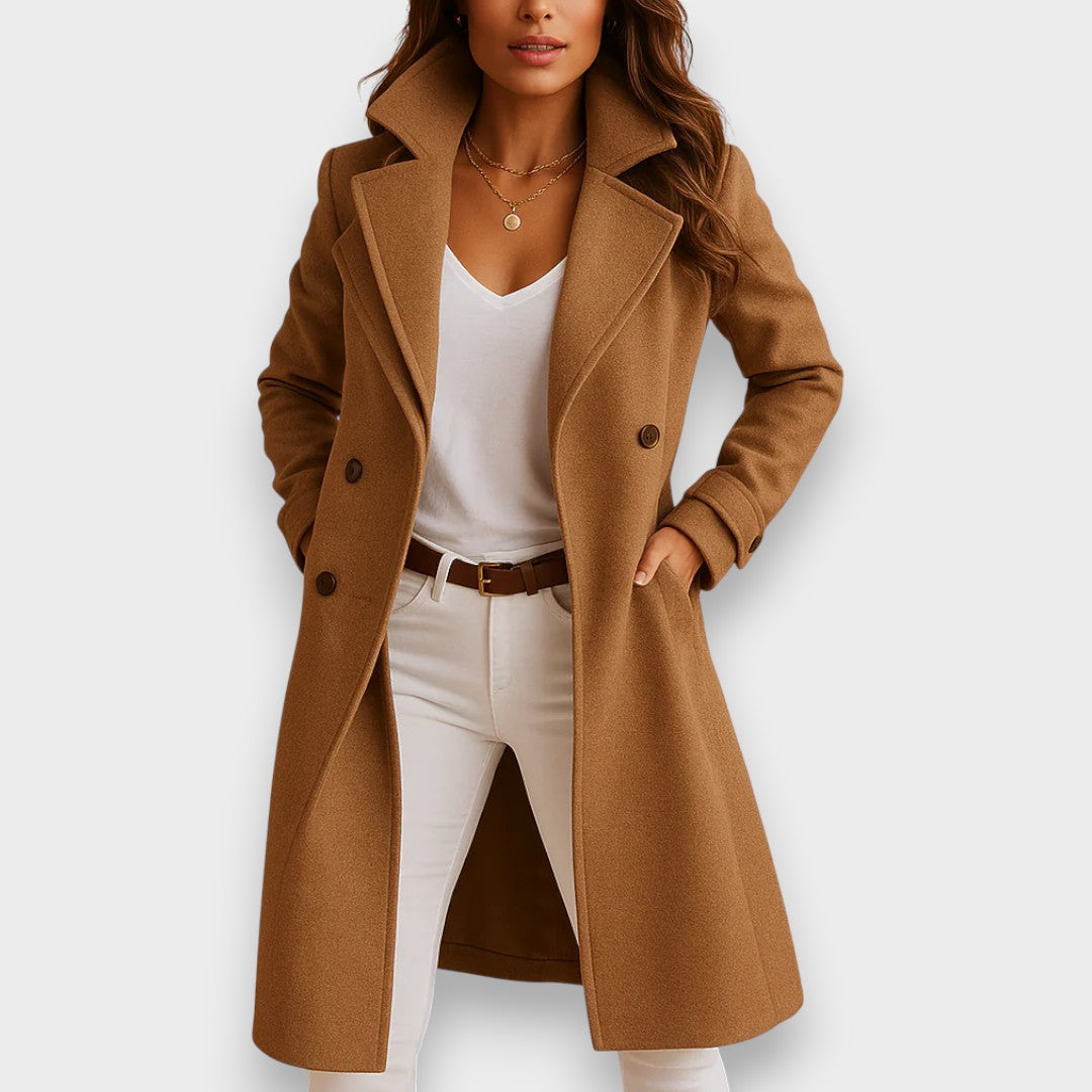 Olivia™ | Classic Double-Breasted Wool Coat